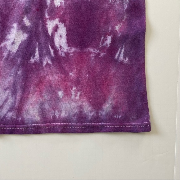 Tie Dyed Shirt Size 2T 2T 3T Purple Pink  White Gildan Girls 100% Cotton EUC - Picture 10 of 11